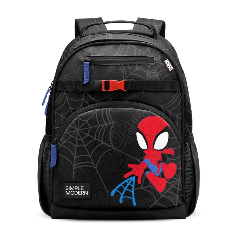 Simple Modern Large Marvel Kids Backpack for School Girls and Boys | Elementary Backpack for Teen | Fletcher Collection | Kids - 16" tall | Spidey Kid