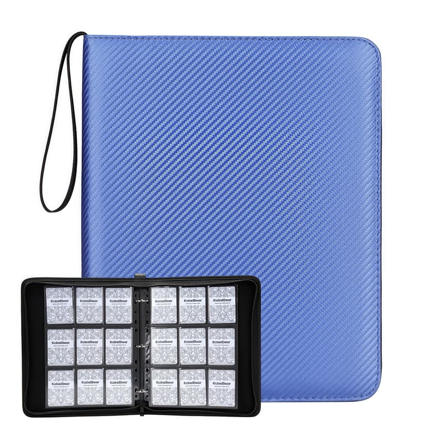 Card Binder – 720 Capacity, Zippered Trading Card Holder for MTG, Sports & Collectible Cards – Acid-Free, Durable & Travel-Friendly Storage (Blue, 9 Pocket)