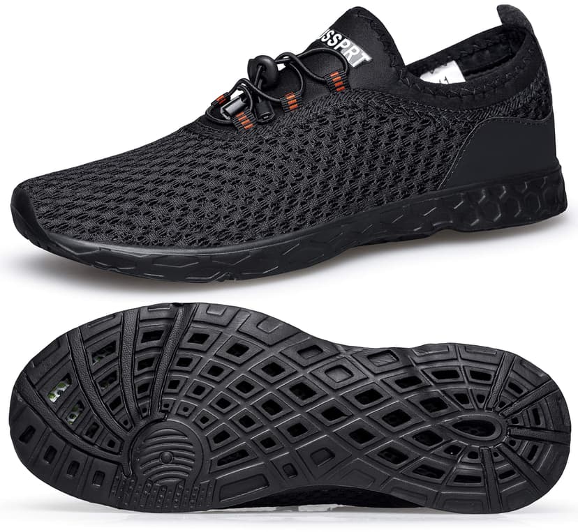 DOUSSPRT Men's Water Shoes Quick Dry for Beach Swim Pool Fishing | Adult Breathable Summer Walk Aqua Sandals for River Athletic Boating Kayaking Diving Sport