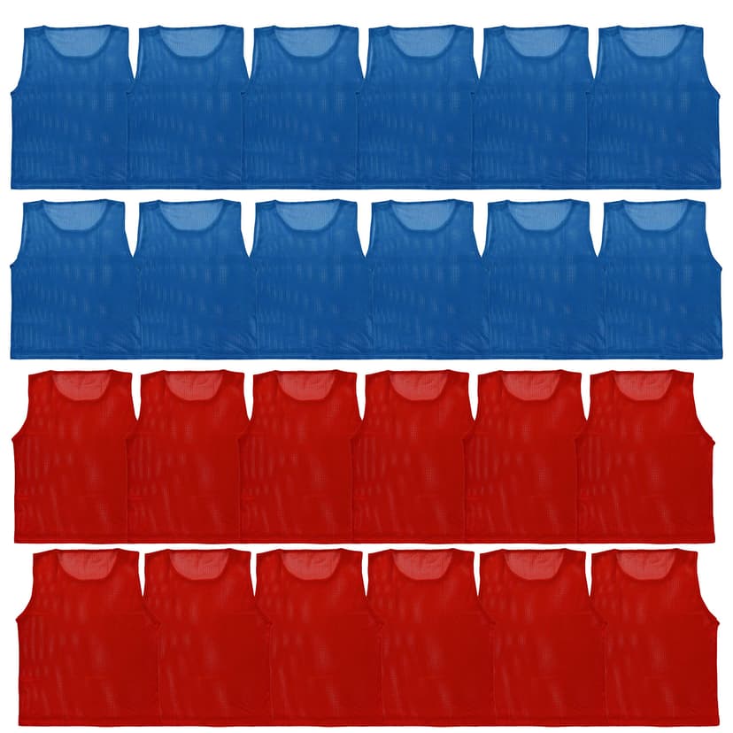 Athllete LITEMESH Pinnies (Set of 12/24 Practice Vests) Youth Pinnies, Pennies for Sports Youth, and Scrimmage Vests
