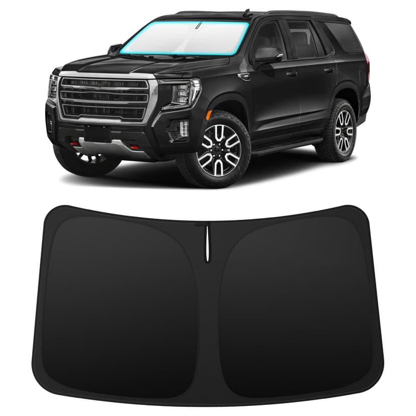 INSAUTO Custom Fit Windshield Sun Shade for GMC Yukon/Yukon XL 2021-2026 | Foldable Front Window Sunshade Car Accessories, UV & Heat Reflector, Keeps Interior Cool, Includes Storage Bag